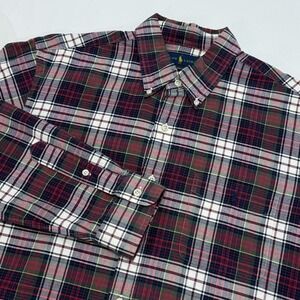 Ralph Lauren Classic Fit Shirt Mens Large Tartan Plaid Button Down Long Sleeve